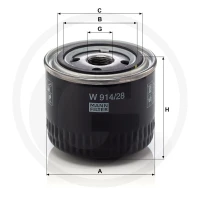 MANN FILTER Filtr oleju silnikowego 565W914.28 - 565W914.28 - Sklep rolniczy PoltechParts