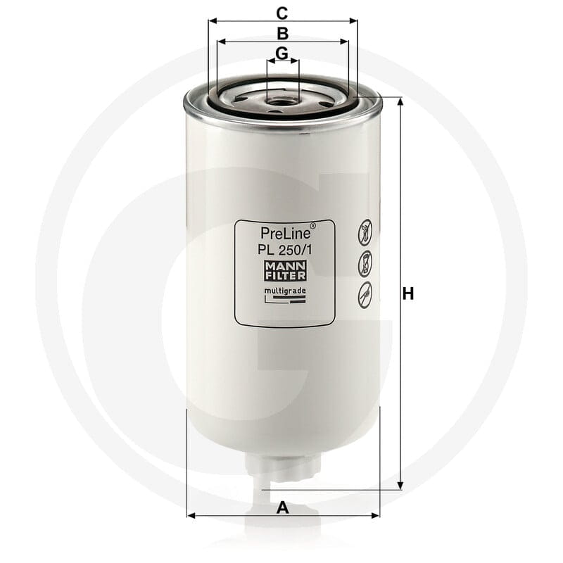 MANN FILTER Filtr paliwa Spin-on 565PL250.… | poltechparts.pl