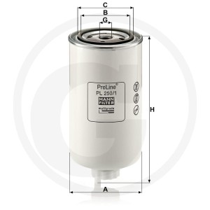 MANN FILTER Filtr paliwa Spin-on 565PL250.1
