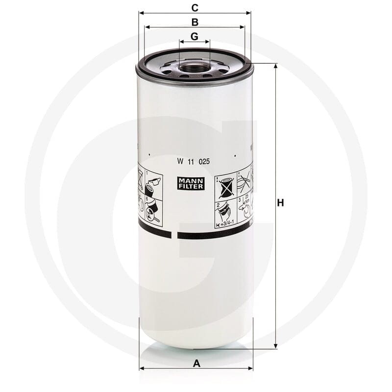 MANN FILTER Filtr oleju 565W11025 | poltechparts.pl