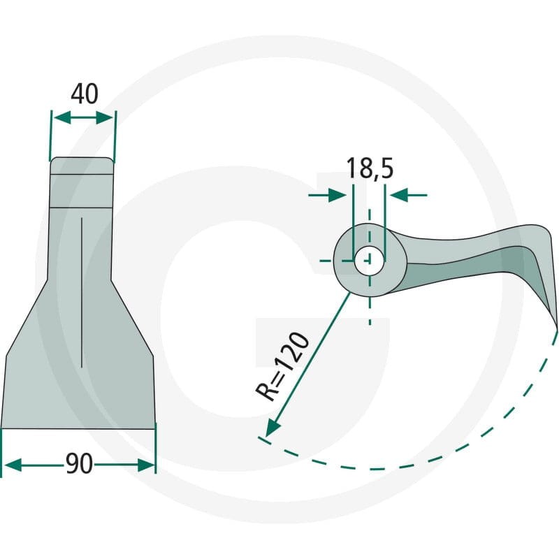 GRANIT Bijak młotkowy 18063-M-39 - 18063-M-39 - Sklep rolniczy PoltechParts