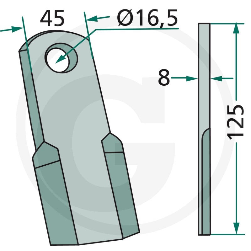 GRANIT Nóż 18063-NOB-38 - 18063-NOB-38 - Sklep rolniczy PoltechParts