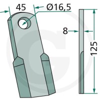 GRANIT Nóż 18063-NOB-38 - 18063-NOB-38 - Sklep rolniczy PoltechParts