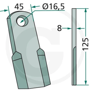 GRANIT Nóż 18063-NOB-38