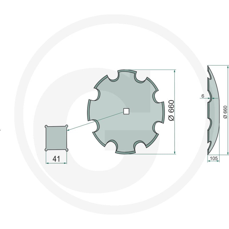 GRANIT Talerz brony talerzowej 18031-0676 - Sklep PoltechParts