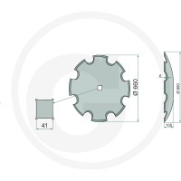 GRANIT Talerz brony talerzowej 18031-0676 - Sklep PoltechParts