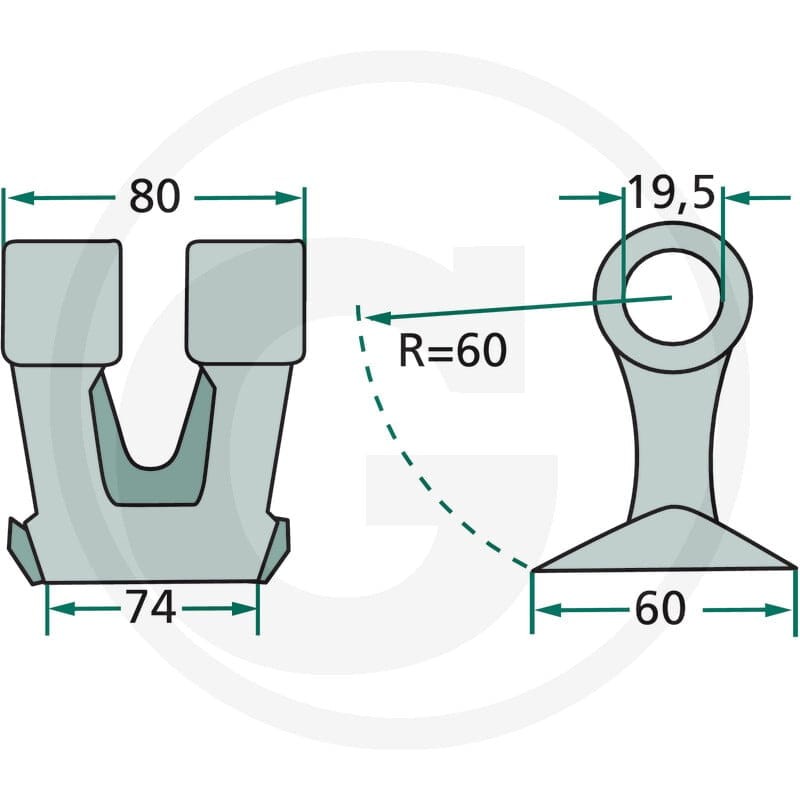 GRANIT Bijak młotkowy 18063-RM-19 - 18063-RM-19 - Sklep rolniczy PoltechParts