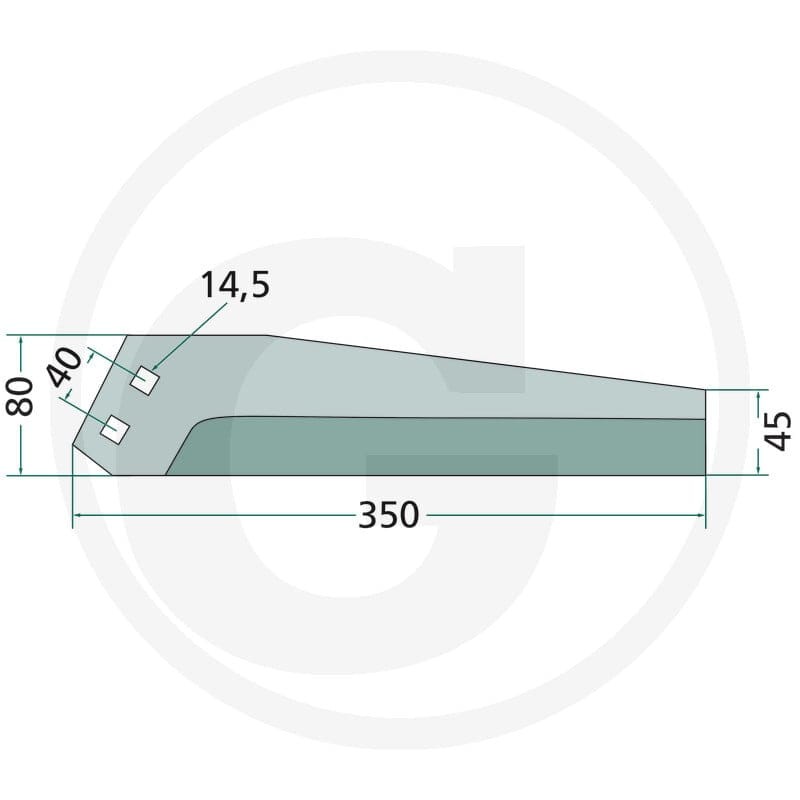 GRANIT Nóż ogławiacza 18034-BBA-01R - 18034-BBA-01R - Sklep rolniczy PoltechParts