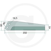 GRANIT Nóż ogławiacza 18034-BBA-01R - 18034-BBA-01R - Sklep rolniczy PoltechParts