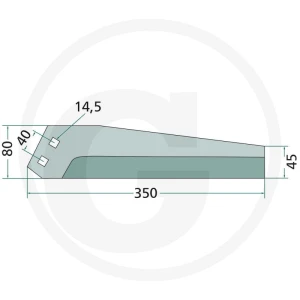 GRANIT Nóż ogławiacza 18034-BBA-01R
