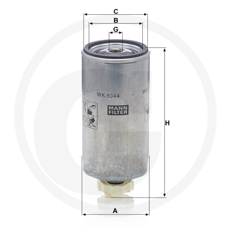 MANN FILTER Filtr paliwa 565WK8044X | poltechparts.pl