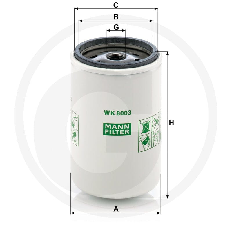 MANN FILTER Filtr paliwa 565WK8003X | poltechparts.pl