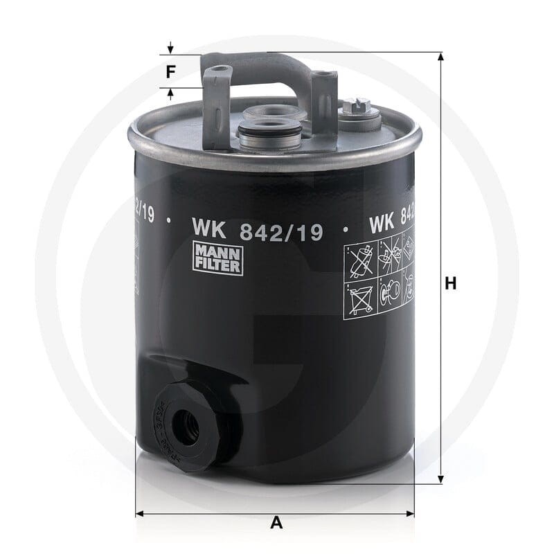 MANN FILTER Filtr paliwa WK 842/19 565WK84… | poltechparts.pl