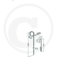 GRANIT Palec zagarniający siewnika 1801… | poltechparts.pl