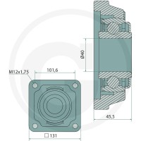 GRANIT Łożysko z kołnierzem 1800100057 - 1800100057 - Sklep rolniczy PoltechParts