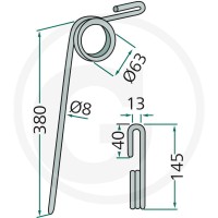GRANIT Palec zagarniający siewnika 1801… | poltechparts.pl