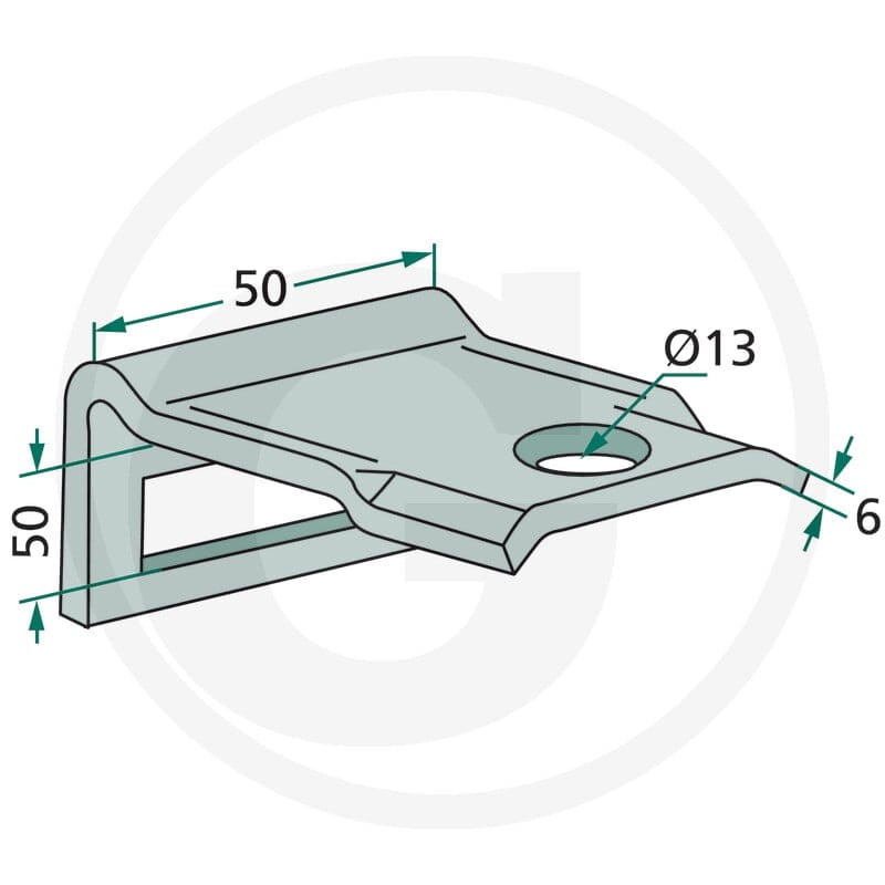 GRANIT Uchwyt 1801.HH17-1000 - 1801.HH17-1000 - Sklep rolniczy PoltechParts
