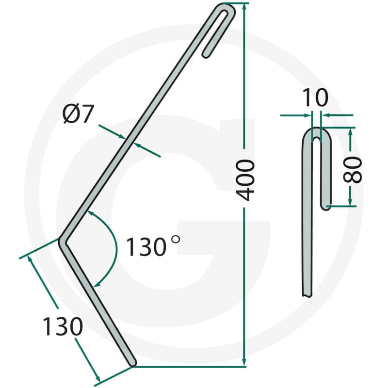 GRANIT Palec zagarniający siewnika 1801… | poltechparts.pl