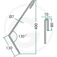 GRANIT Palec zagarniający siewnika 1801… | poltechparts.pl