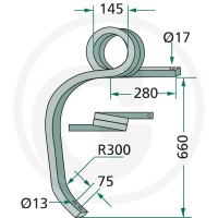 GRANIT Słupica kultywatora 180101.304641 - Sklep PoltechParts