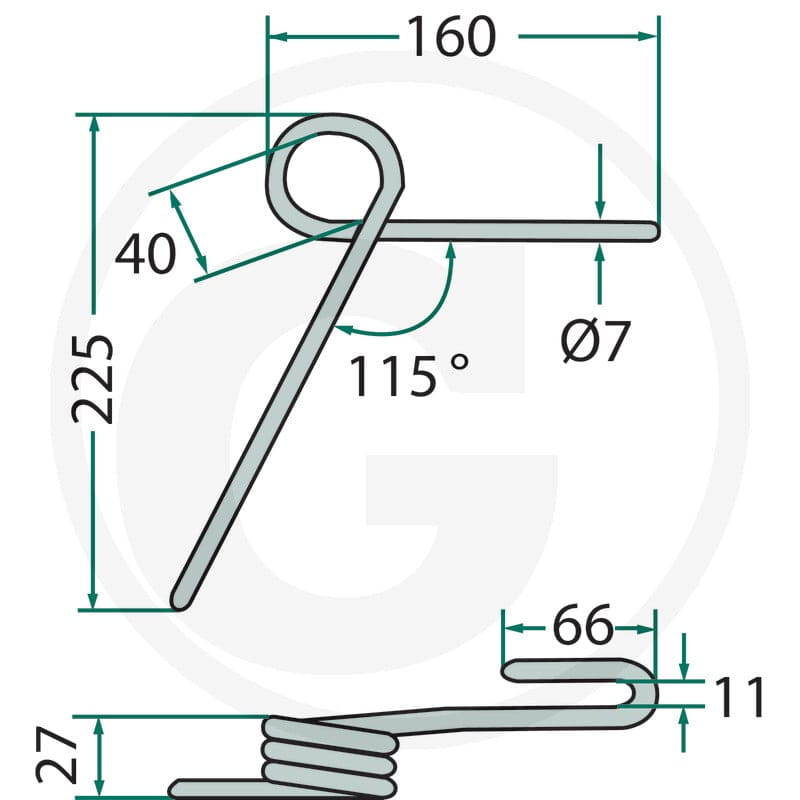 GRANIT Palec zagarniający siewnika 1801… | poltechparts.pl