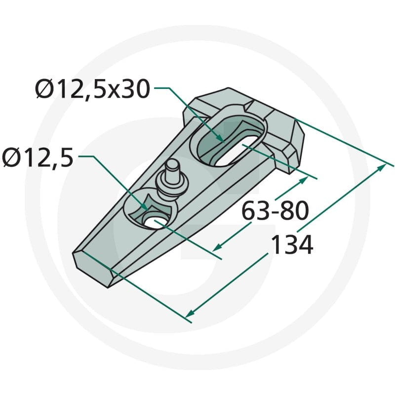 GRANIT Uchwyt 180200-QCA-5020 - 180200-QCA-5020 - Sklep rolniczy PoltechParts