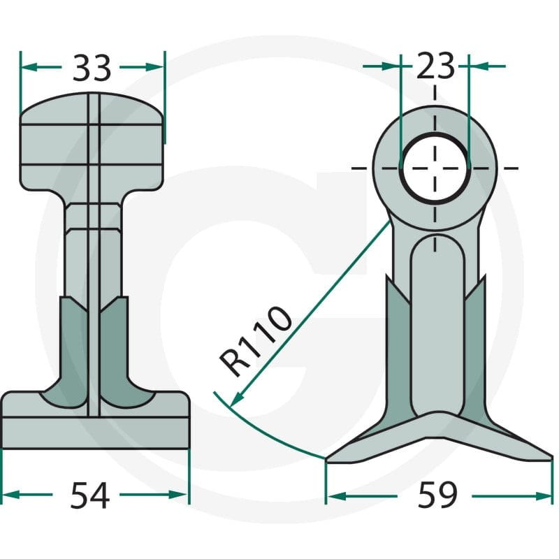 GRANIT Bijak młotkowy 18063-BOM-80 - 18063-BOM-80 - Sklep rolniczy PoltechParts
