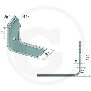 GRANIT Nóż 18063-MUL-02-L