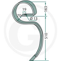 GRANIT Ząb 1801.1495.1 - 1801.1495.1 - Sklep rolniczy PoltechParts