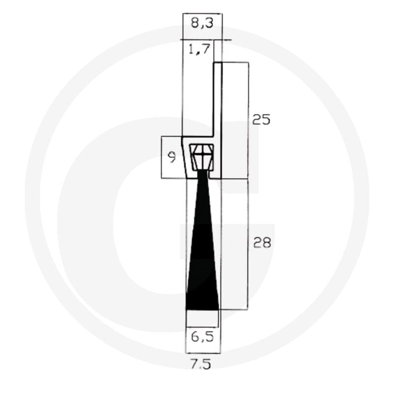 GRANIT Uszczelka - osłona przeciwpyłowa 2209910560 - 2209910560 - Sklep rolniczy PoltechParts