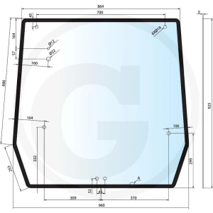 GRANIT Szyba tylna 650S89562