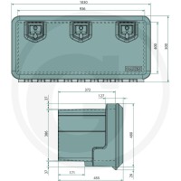 DAKEN Skrzynia narzędziowa 28800162 - 28800162 - Sklep rolniczy PoltechParts
