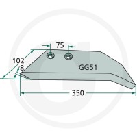 GRANIT Lemieszyk skrzydełkowy 180101.RAB-13R - 180101.RAB-13R - Sklep rolniczy PoltechParts