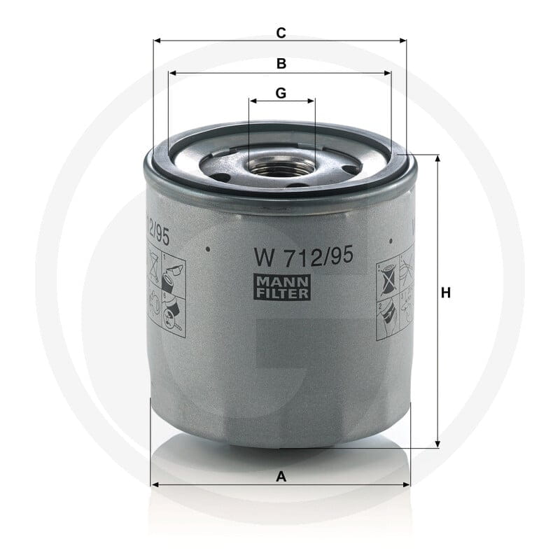 MANN FILTER Filtr oleju do smarowania 565W… | poltechparts.pl