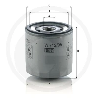 MANN FILTER Filtr oleju do smarowania 565W… | poltechparts.pl