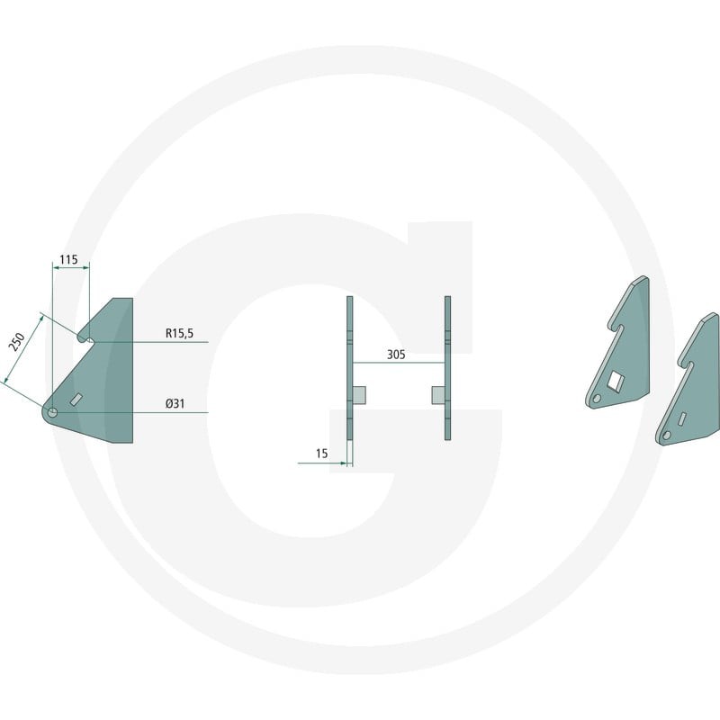 GRANIT Zestaw elementów wypalanych 778755266 - 778755266 - Sklep rolniczy PoltechParts