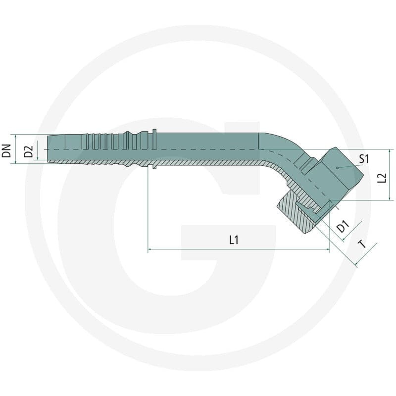 PN 32 DKOS 38 S -IL 45° VA 60903523 - 60903523 - Sklep rolniczy PoltechParts