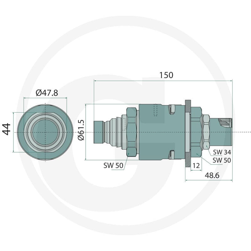 Faster Wózek Flex FFX08M-13/34S 86004548 - 86004548 - Sklep rolniczy PoltechParts