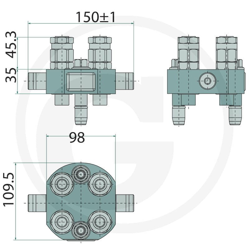 Faster Wtyczka 3PH406S-4-38G M C 86004535 - 86004535 - Sklep rolniczy PoltechParts