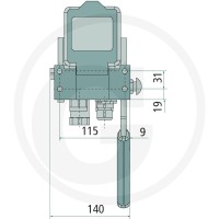 Faster P508 Muffe IG 2x 1/2"- 1x 1/8" BSP 86004519 - 86004519 - Sklep rolniczy PoltechParts