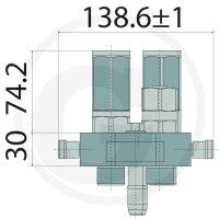 Faster P508 Stecker IG 2x 1/2"- 1x 1/8" BSP 86004520 - 86004520 - Sklep rolniczy PoltechParts
