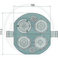 Faster P508 Stecker IG 2x 1/2"- 1x 1/8" BSP 86004520 - 86004520 - Sklep rolniczy PoltechParts