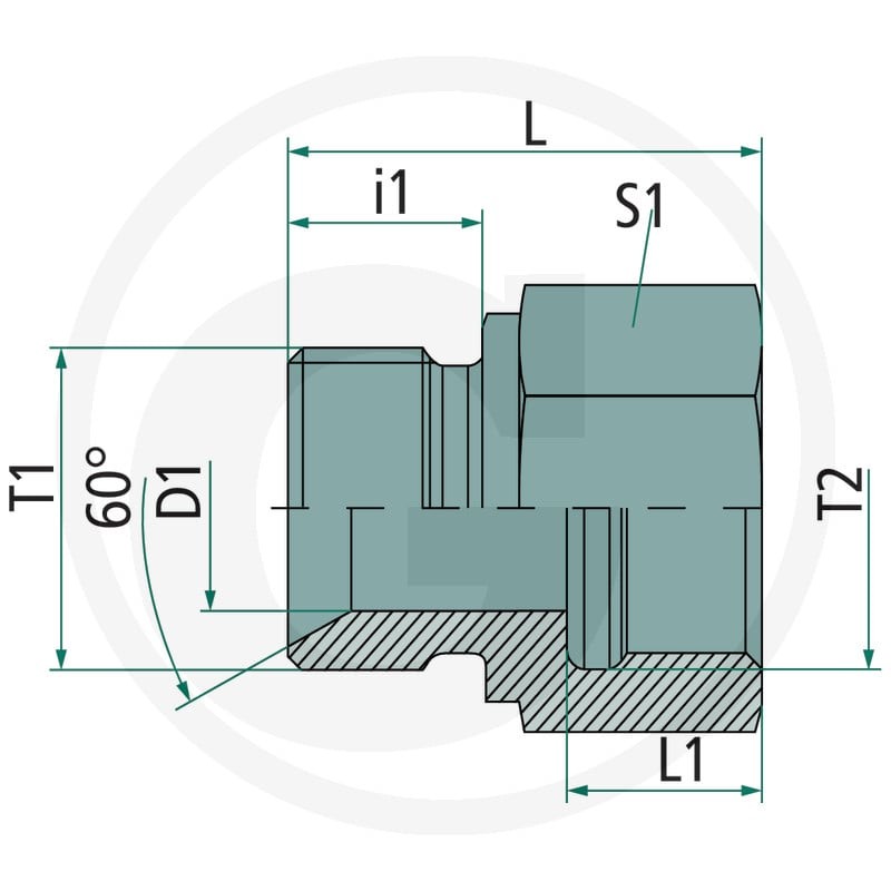 PH GA-AGR 1,1/4 - BSPP-f 1,1/4 VA 60904050 - 60904050 - Sklep rolniczy PoltechParts