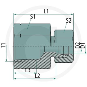 PH GAIV 38 S- 1,1/2" NPT VA 60901451