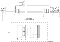 Cylinder podnoszący D85/50 | poltechparts.pl