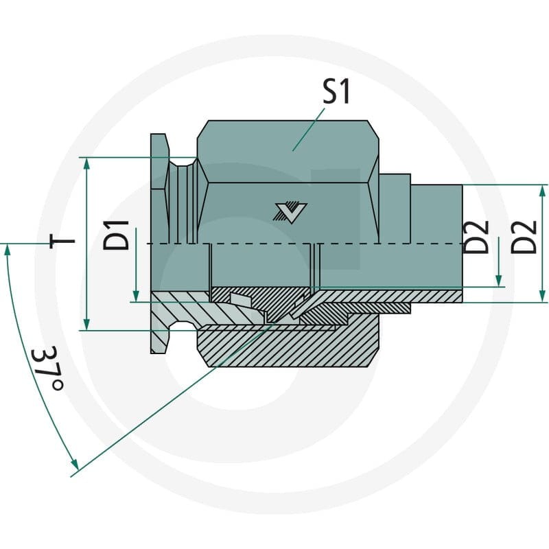 Volz BO-SET 16 S- VA złącza kielichowane 60901604 - 60901604 - Sklep rolniczy PoltechParts