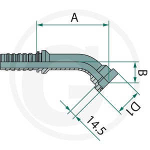GRANIT PN 32 SFS-CAT 1,1/4" 45° DS 87013226