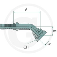 GRANIT PN 32 DKR 1 1/4" 45° 87012185 - 87012185 - Sklep rolniczy PoltechParts