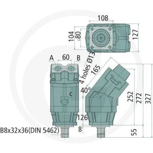GRANIT Pompa tłokowa 110 - 7 - DIN 8702032