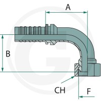 GRANIT PN 25 DKR 1,1/4" 90° DS 87013049 - 87013049 - Sklep rolniczy PoltechParts